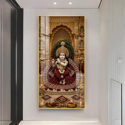 Divine Bal Gopal Krishna Premium Acrylic Vertical Wall Art