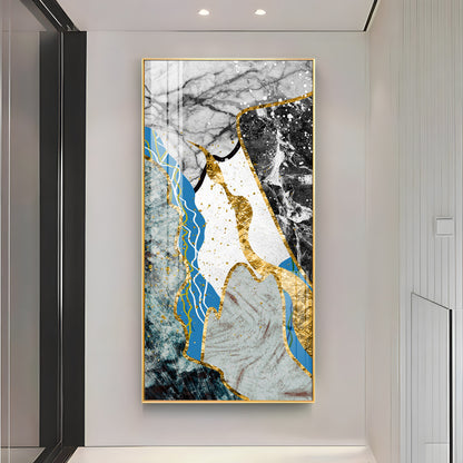 Blue Bliss Wave Premium Acrylic Vertical Wall Art