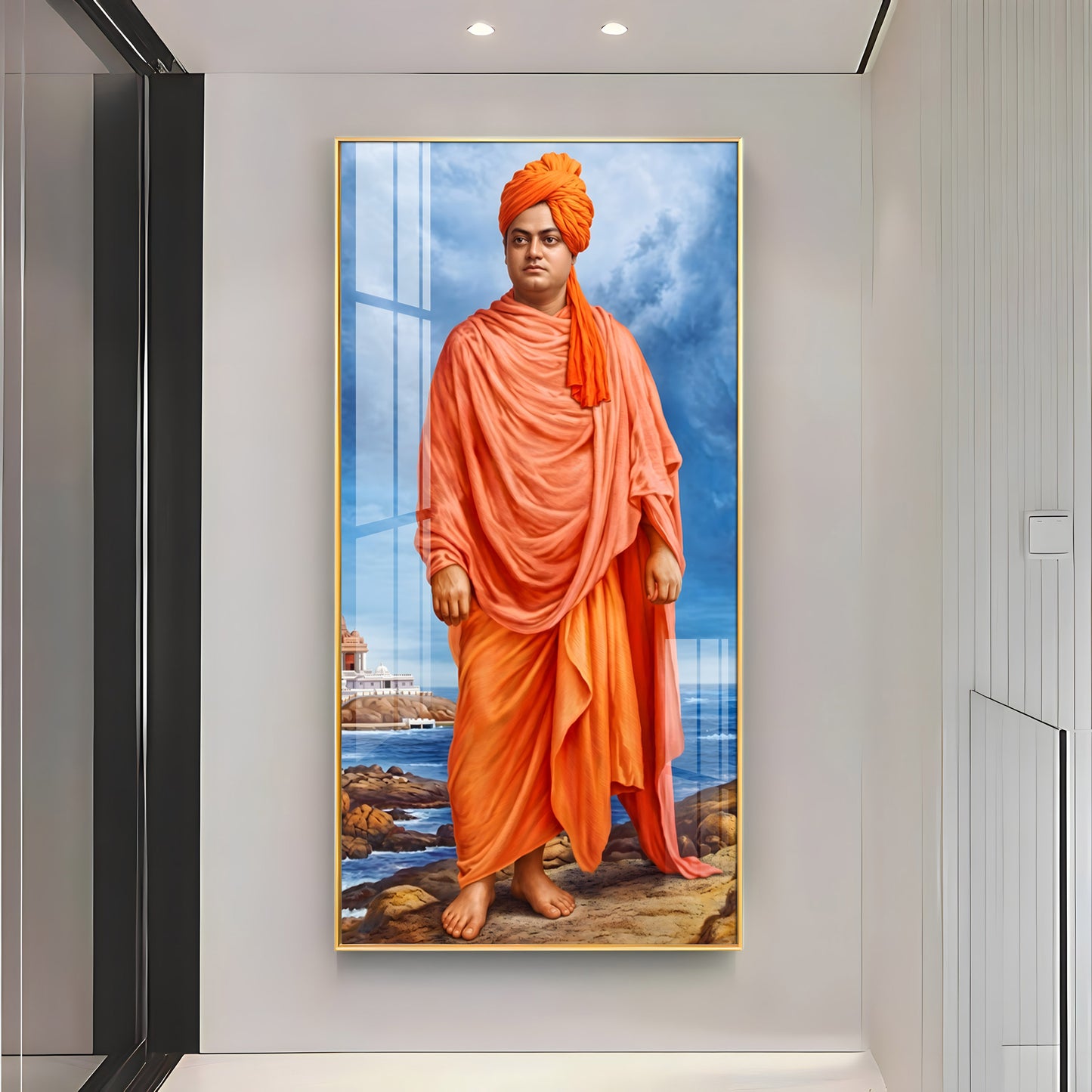 Swami Vivekananda Premium Acrylic Vertical Wall Art