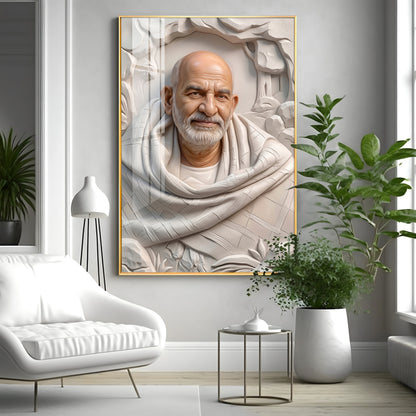 Neem Karoli Baba Ji Premium Acrylic Vertical Wall Art