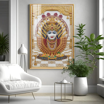 Goddess Renuka Premium Acrylic Vertical Wall Art
