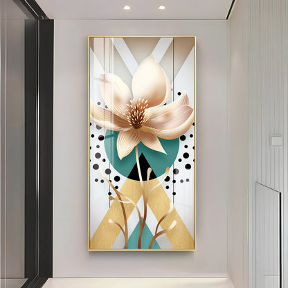 Abstract Flower Premium Acrylic Vertical Wall Art
