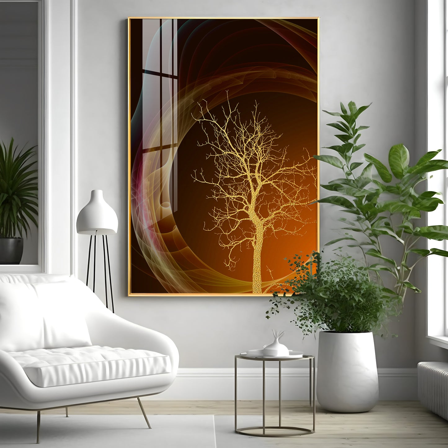 Bare Tree Premium Acrylic Vertical Wall Art