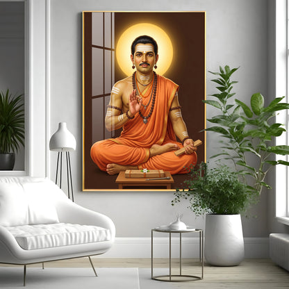Shri Basaveshwara Premium Acrylic Vertical Wall Art
