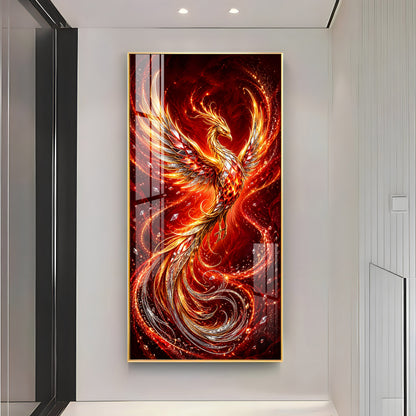 Beautiful Phoenix Premium Acrylic Vertical Wall Art