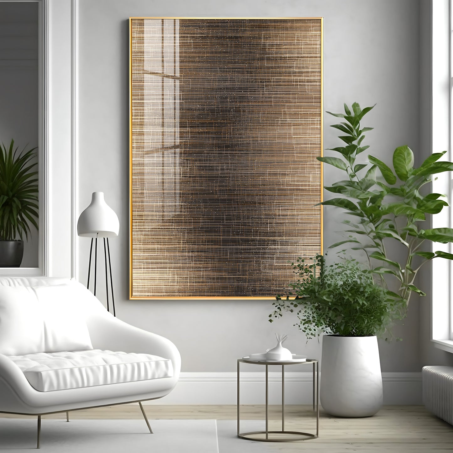 Modern Line Premium Acrylic Vertical Wall Art