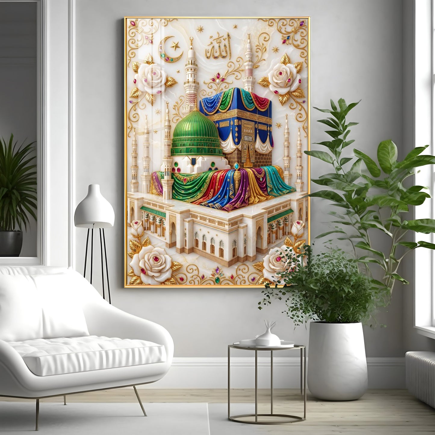 Al-Masjid An-Nabawi Premium Acrylic Vertical Wall Art