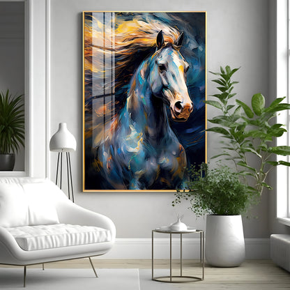 Radiant Horse Premium Acrylic Vertical Wall Art