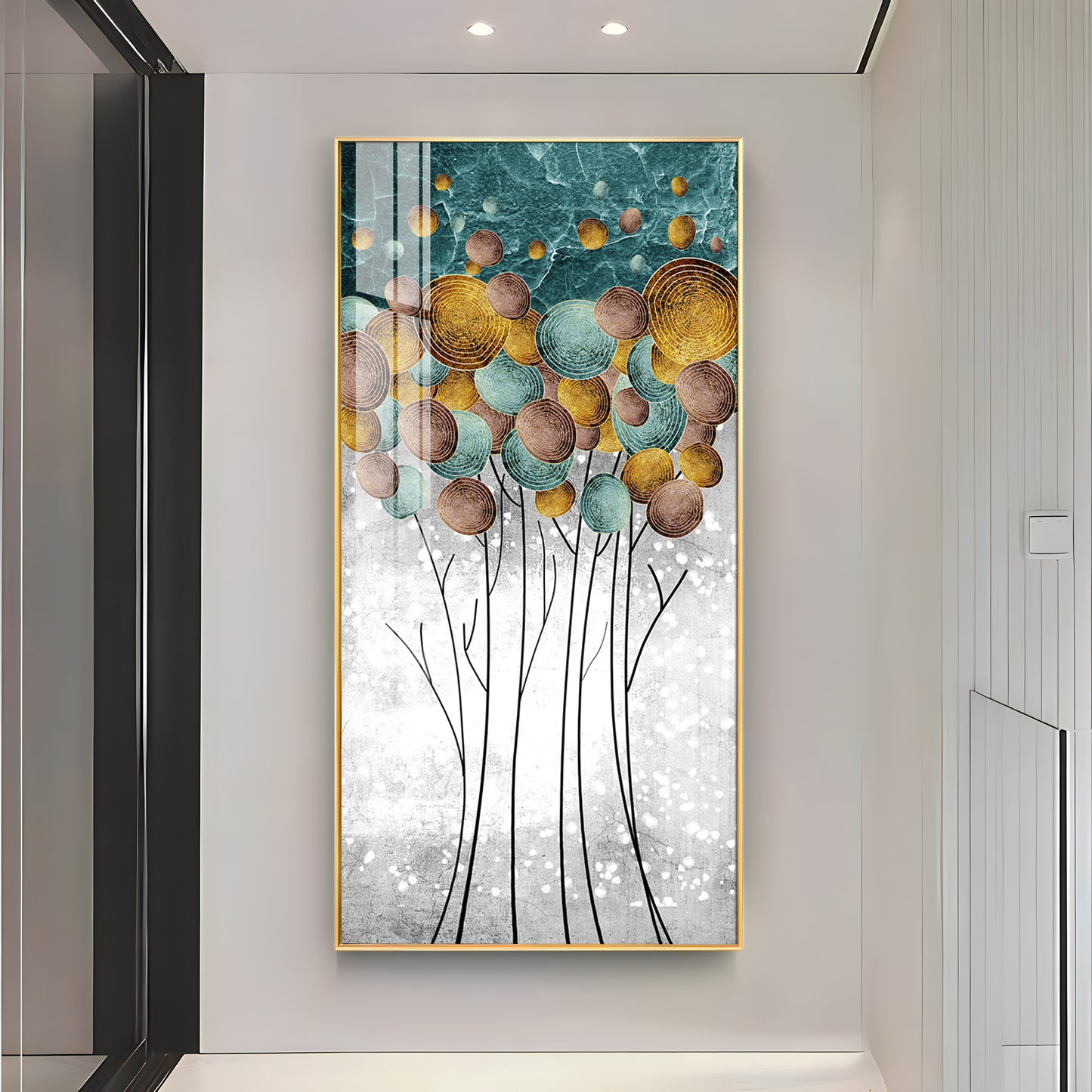 Perfect Modern Abstract Premium Acrylic Vertical Wall Art