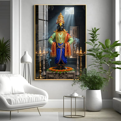 Lord Panduranga Premium Acrylic Vertical Wall Art