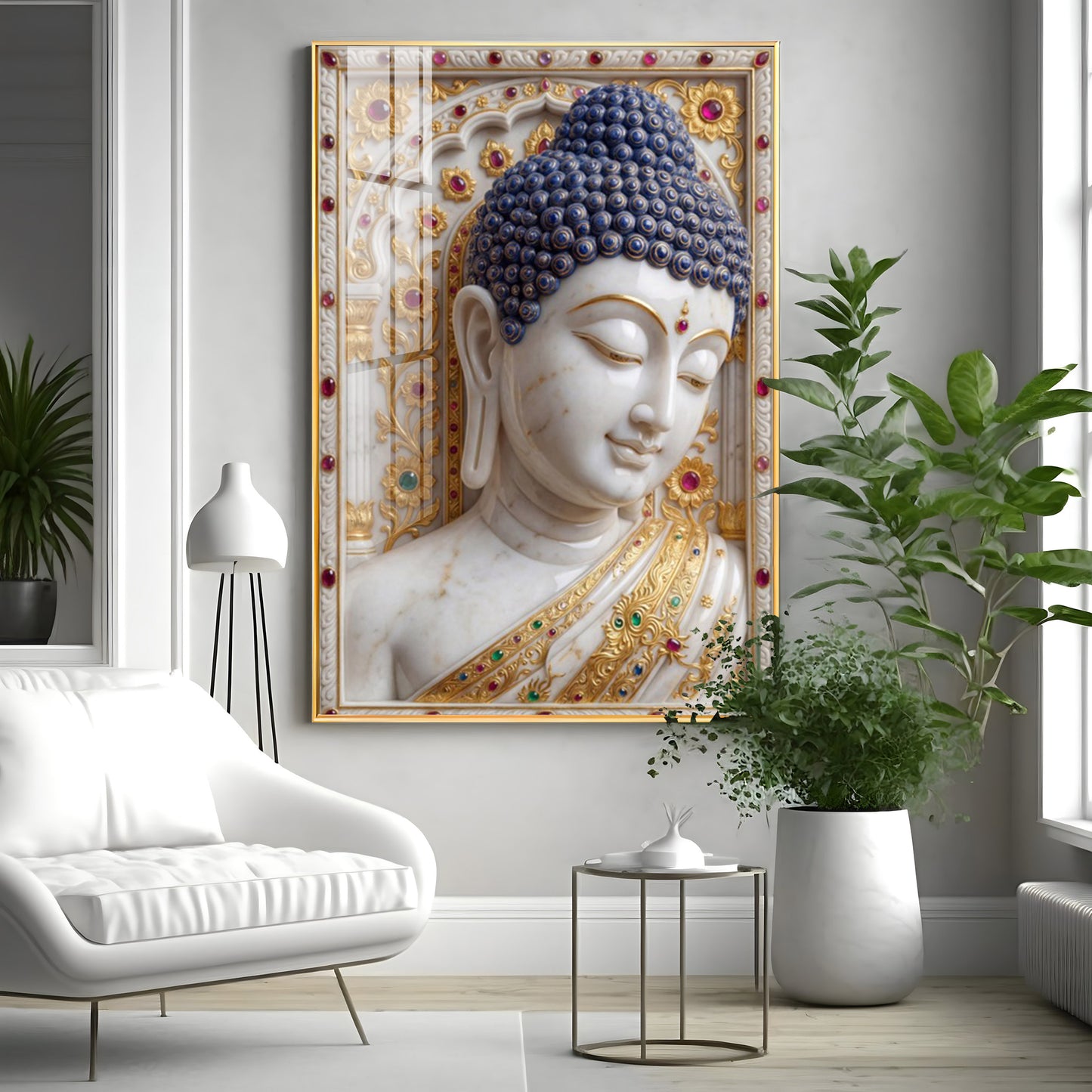 Divine Serenity Buddha Premium Acrylic Vertical Wall Art