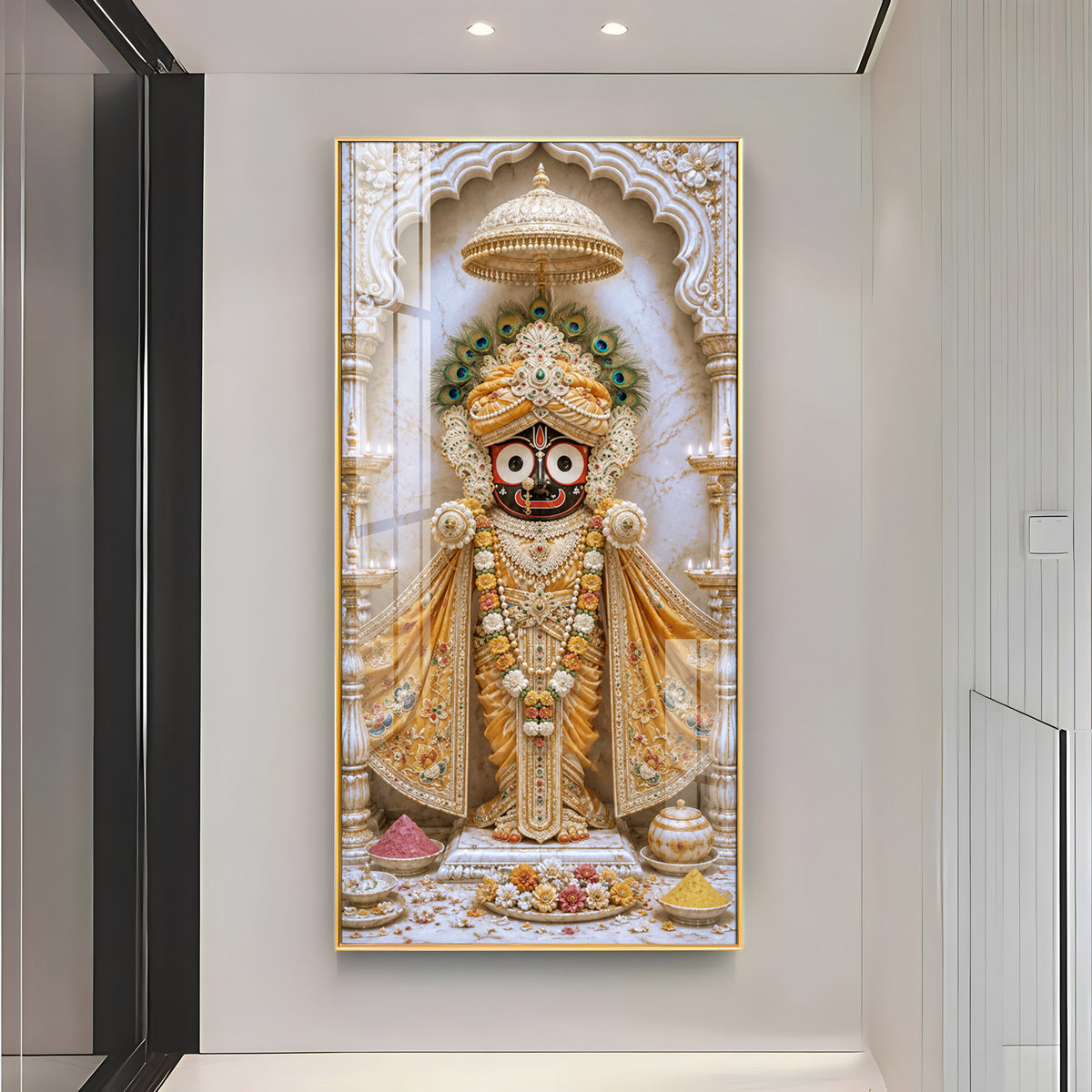 Sacred Jagannath Premium Acrylic Vertical Wall Art