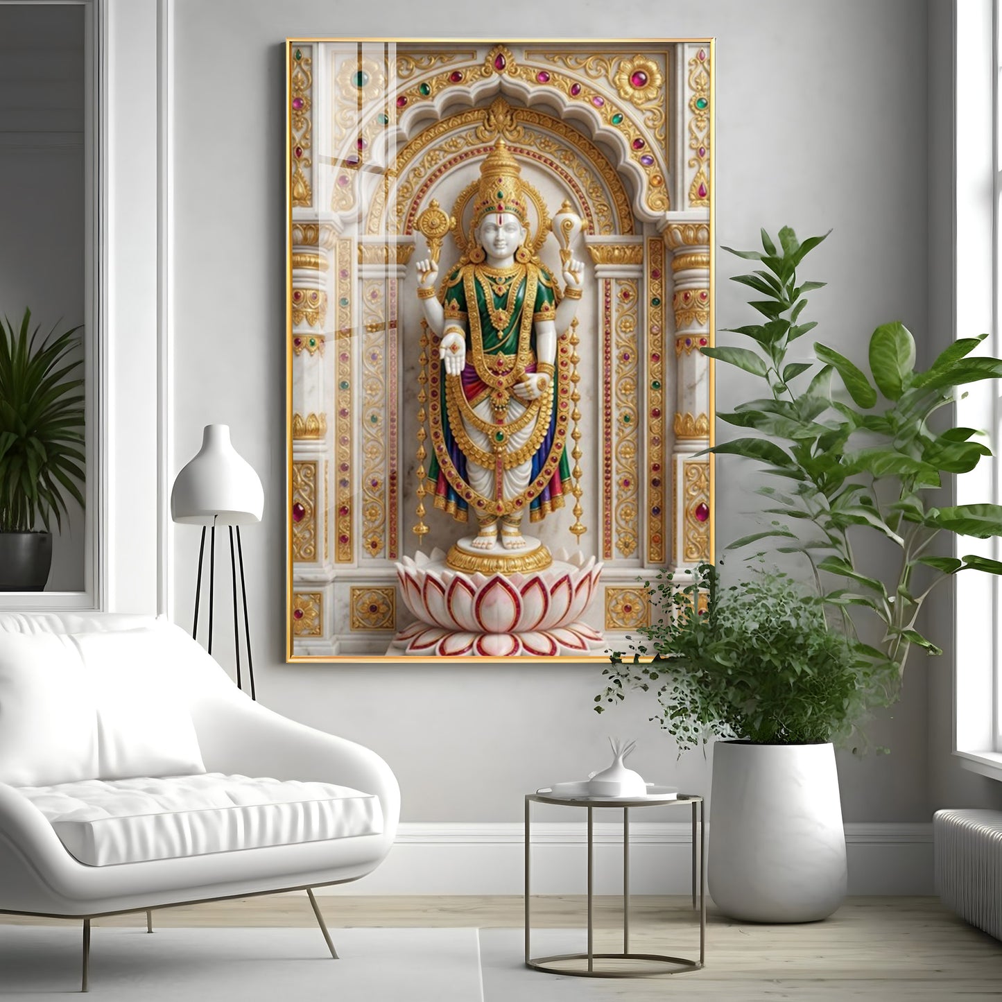 Divine Tirupati Bala Ji Premium Acrylic Vertical Wall Art