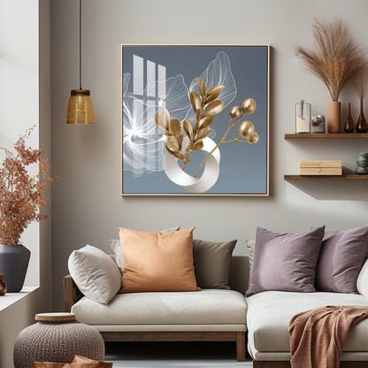 Nordic Golden Minimalism Premium Acrylic Square Wall Art