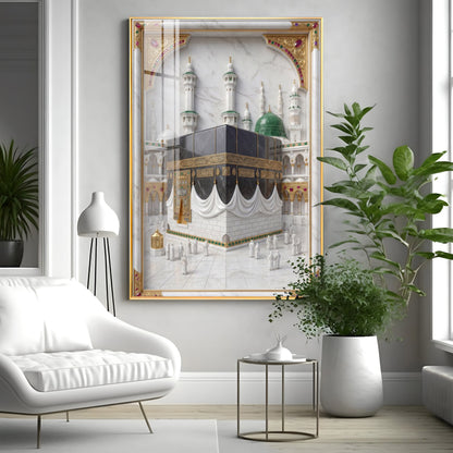 Spiritual Kaaba in Mecca Premium Acrylic Vertical Wall Art