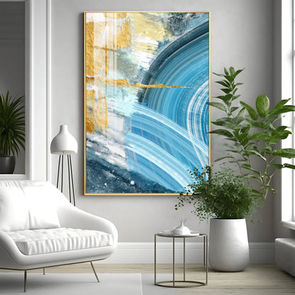 Celestial Wave Premium Acrylic Vertical Wall Art