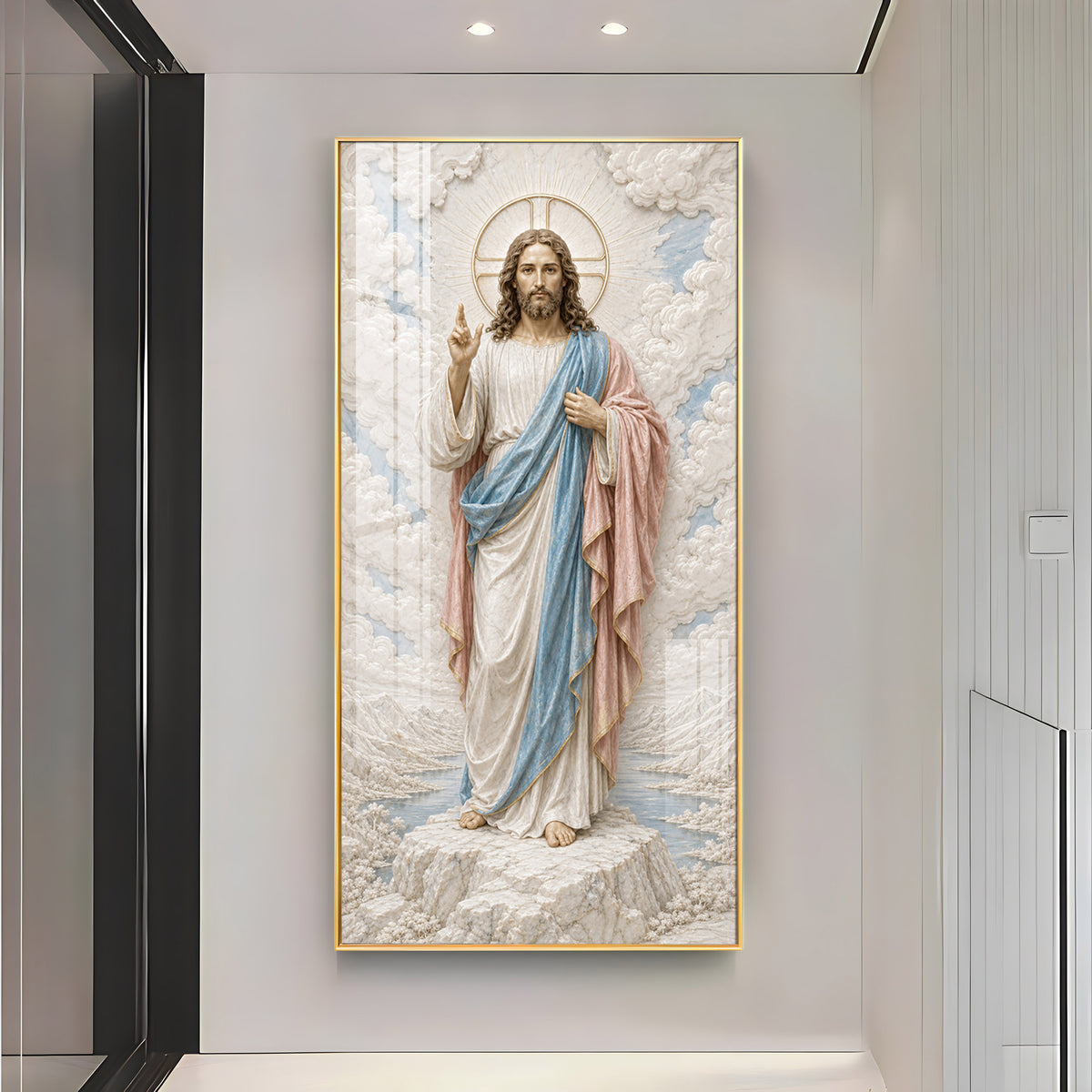 Jesus Christ Divine Premium Acrylic Vertical Wall Art