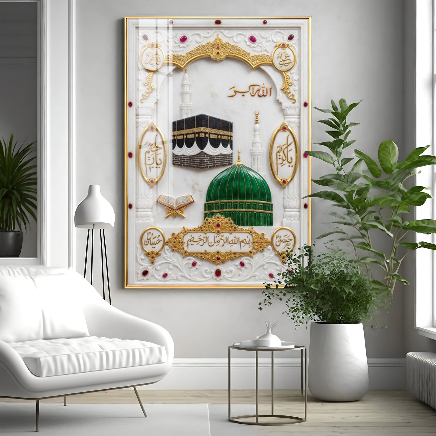 Muslim Momden Islamic Religious Premium Acrylic Vertical Wall Art