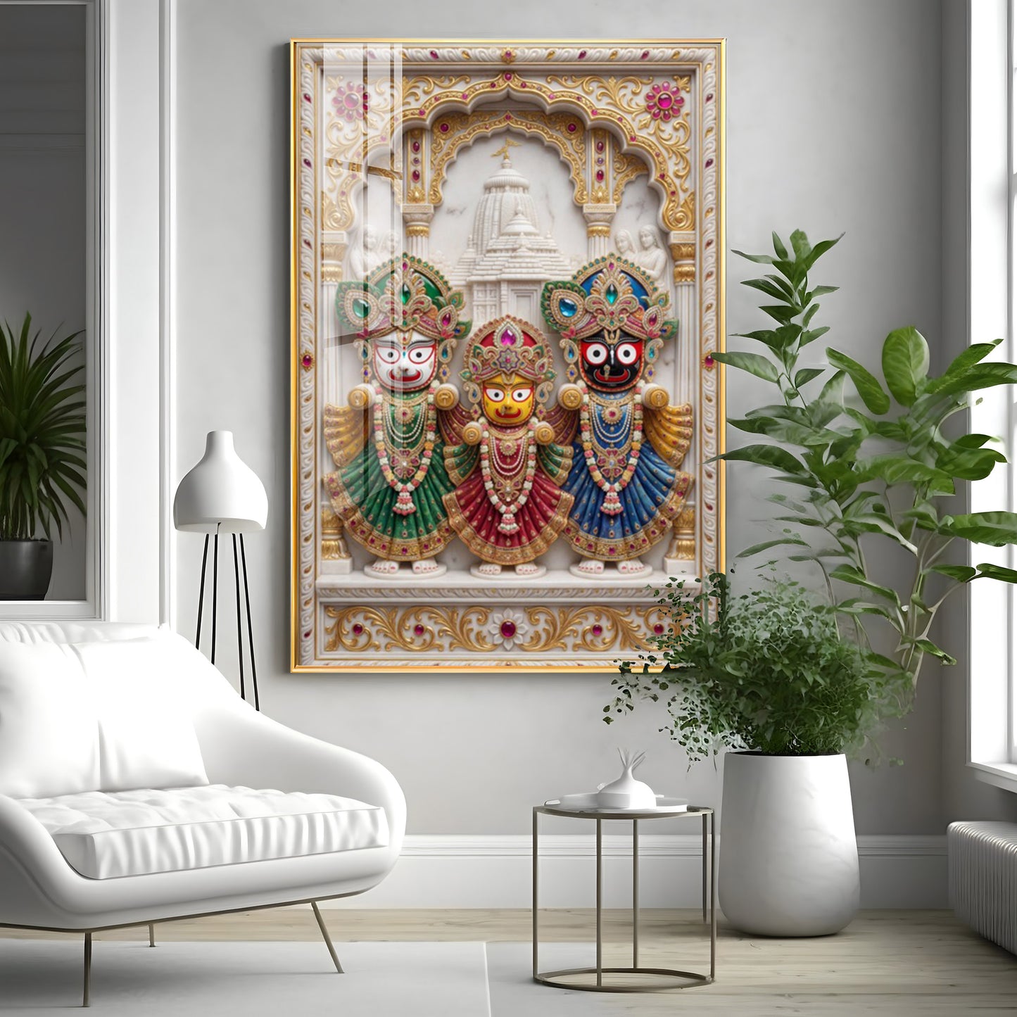 Lord Of Jagannath Puri Premium Acrylic Vertical Wall Art