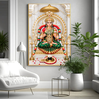 Annapurna With Shivling Premium Acrylic Vertical Wall Art