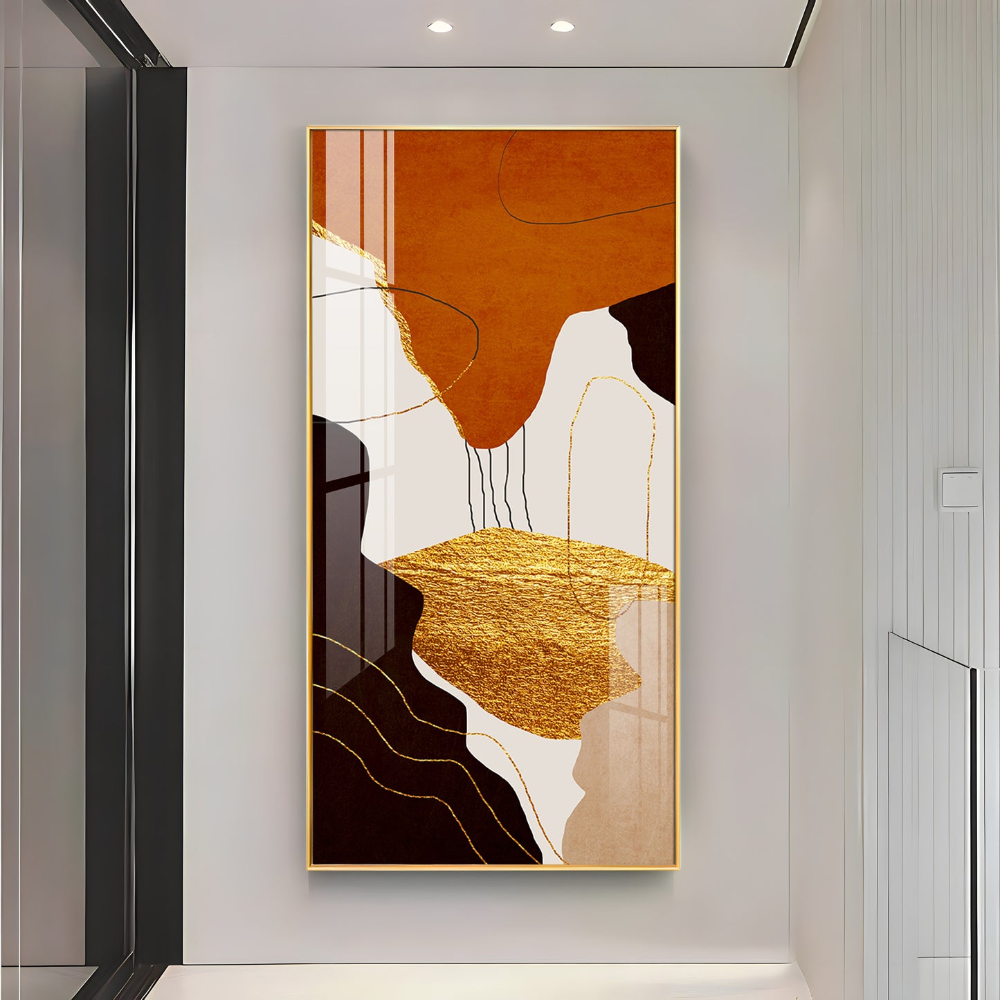 Eternal Waves Modern Abstract Premium Acrylic Vertical Wall Art