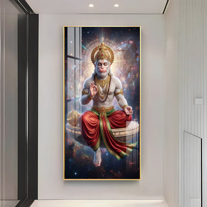 Hanuman's Blessing Premium Acrylic Vertical Wall Art