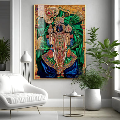 Lord Dwarkadhish Premium Acrylic Vertical Wall Art