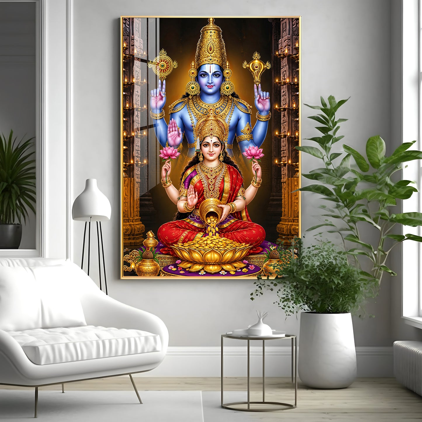 Lord Venkateswara Swamy Premium Acrylic Vertical Wall Art