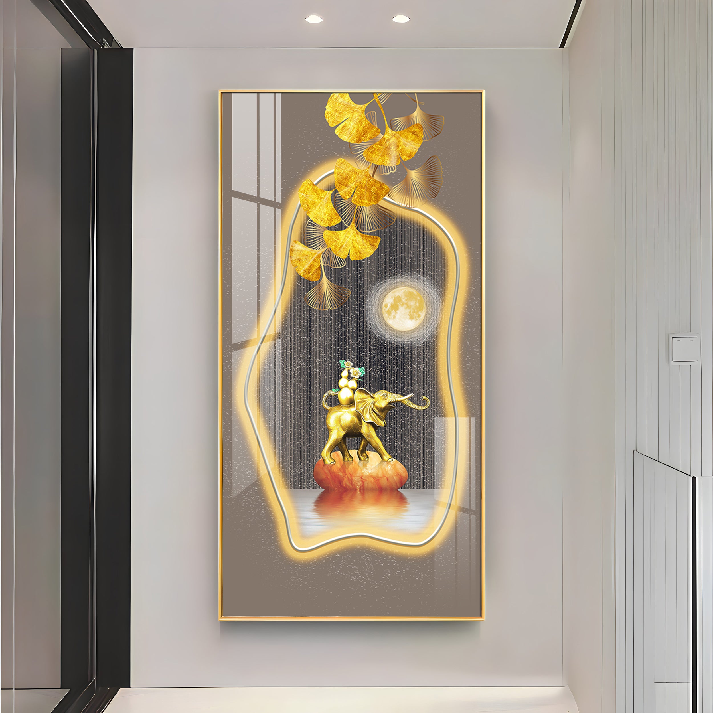 Elephant Equine Elegance Premium Acrylic Vertical Wall Art