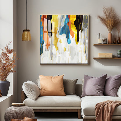 Colorful Abstract Premium Acrylic Square Wall Art