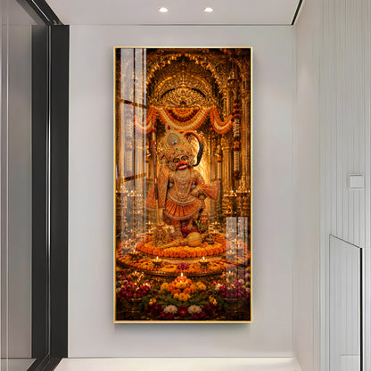 Divine Salangpur Hanumanji Premium Acrylic Vertical Wall Art