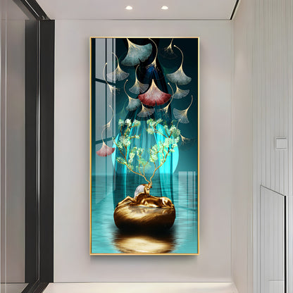 Elegant Petal Premium Acrylic Vertical Wall Art
