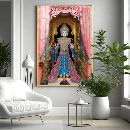 Shri Ghanshyam Maharaj Premium Acrylic Vertical Wall Art