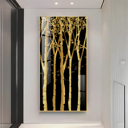 Flowers Abstract Landscape Premium Acrylic Vertical Wall Art