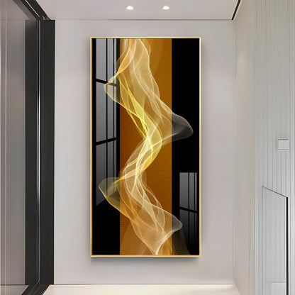 Energetic Etheric Waves Premium Acrylic Vertical Wall Art