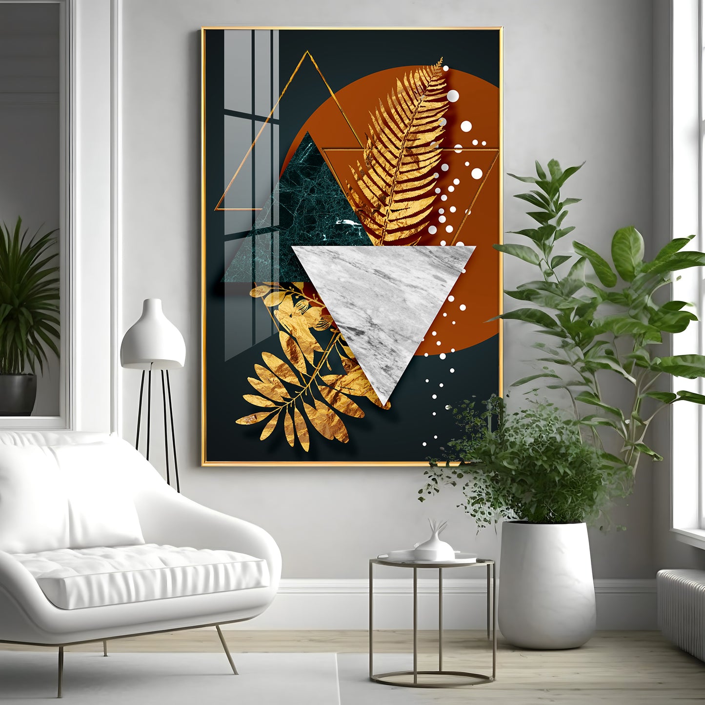 Radiant Shapes Premium Acrylic Vertical Wall Art