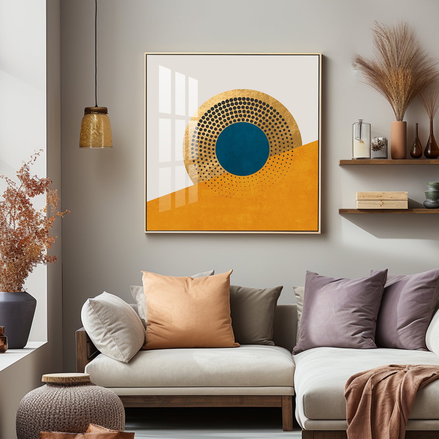 Beautiful Abstract Geometric Premium Acrylic Square Wall Art