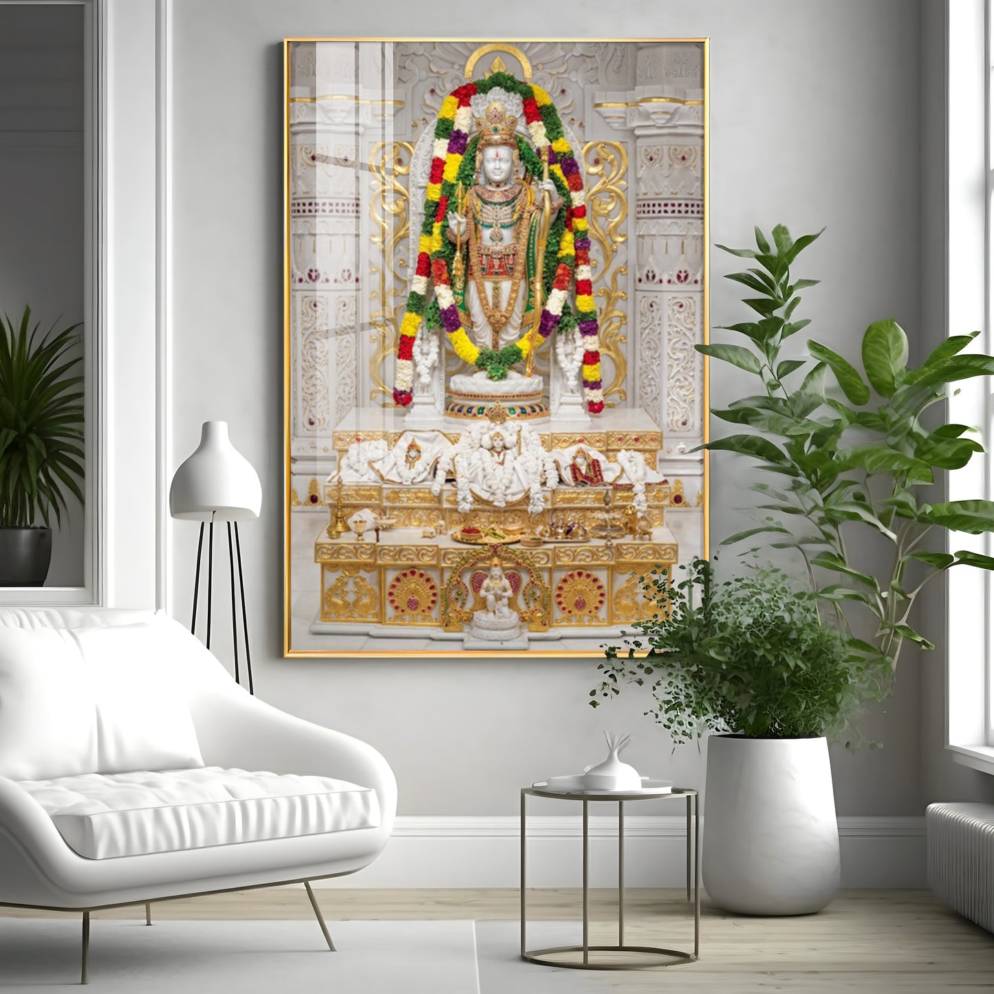 Divine Ram Lalla Premium Acrylic Vertical Wall Art