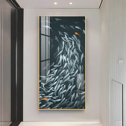 Fish Aquatic Harmony Premium Acrylic Vertical Wall Art