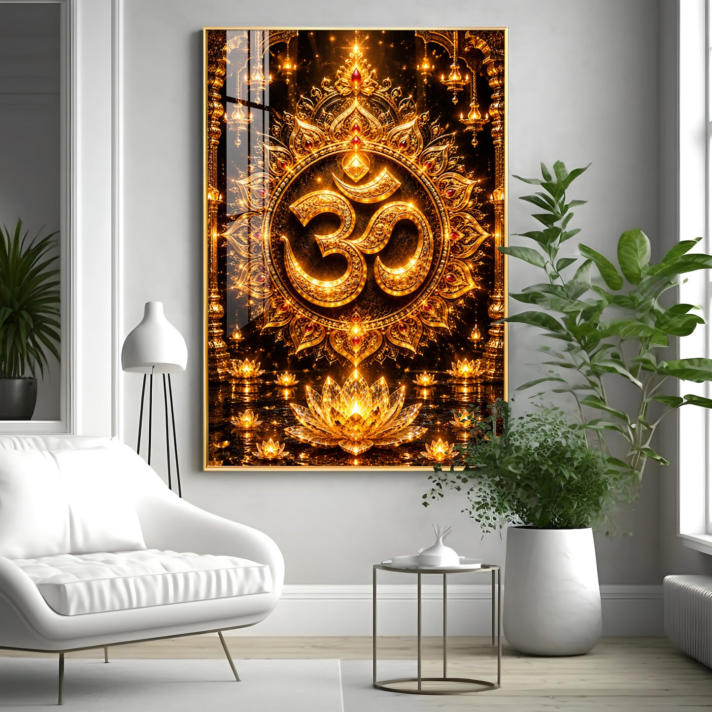 Om Symbol Premium Acrylic Vertical Wall Art