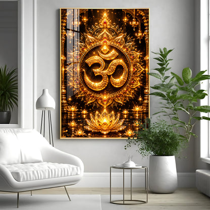 Om Symbol Premium Acrylic Vertical Wall Art