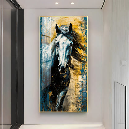 Horse Equine Elegance Premium Acrylic Vertical Wall Art