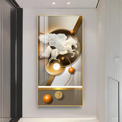 Flying Horse Premium Acrylic Vertical Wall Art