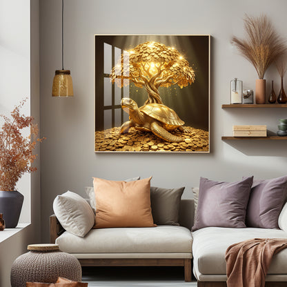 Vastu Kalpavriksha Premium Acrylic Square Wall Art