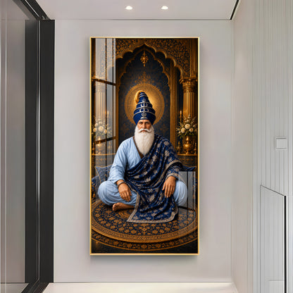 Spiritual Guru Hargobind Ji Premium Acrylic Vertical Wall Art