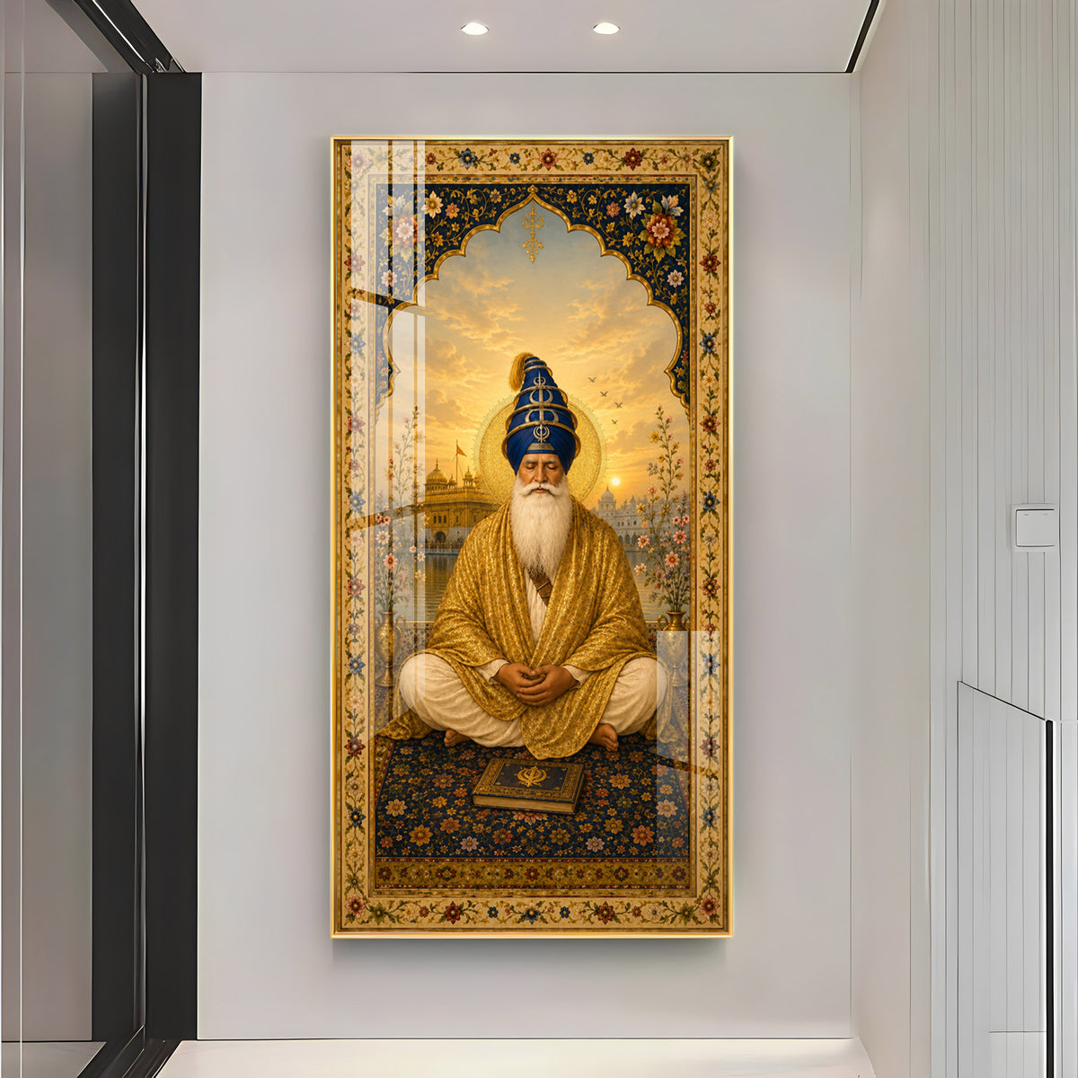 Divine Guru Ram Das Ji Premium Acrylic Vertical Wall Art