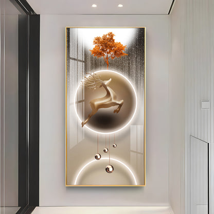Deerly Decorated Premium Acrylic Vertical Wall Art