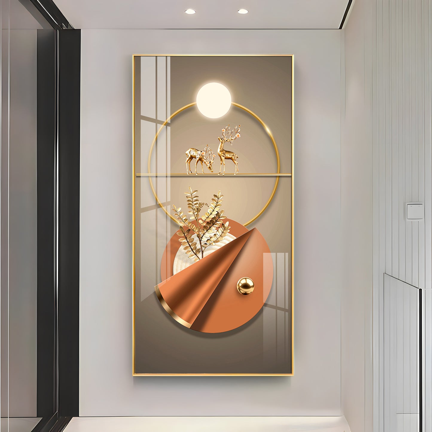 Hallway Elegance Premium Acrylic Vertical Wall Art