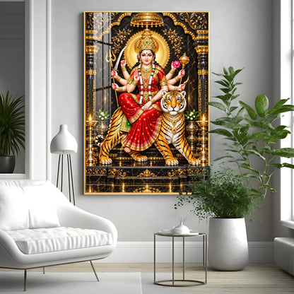 Divine Maa Ambe Premium Acrylic Vertical Wall Art