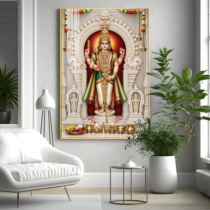 Murugan With Vel Premium Acrylic Vertical Wall Art